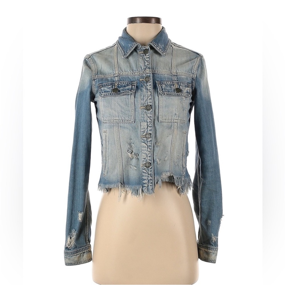 Hidden Jeans Rebel Distressed Denim Jacket